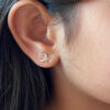 Butterfly Wings Diamond Earrings/  Regular size