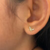 Butterfly Wings Diamond Earrings/ small size Butterfly