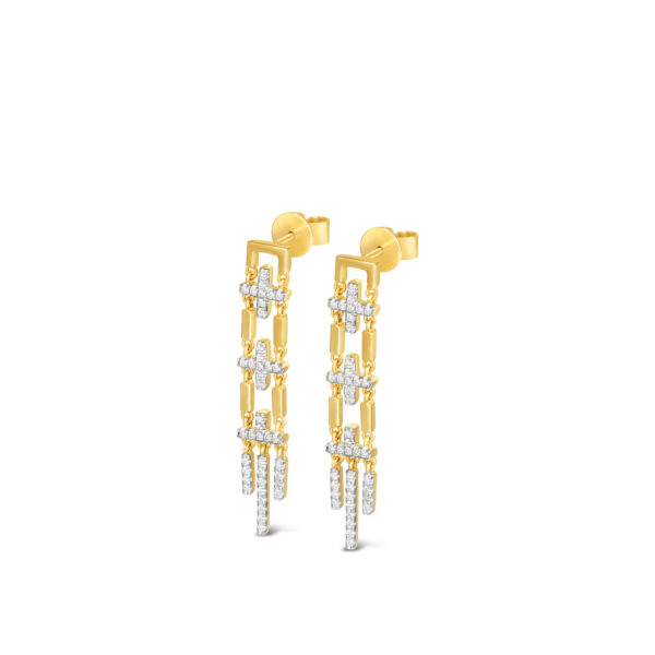Cascade Diamond Earrings (Long)
