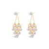 Cascade Pearl Earrings/ 14K