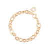 Chunky Chain Link Gold Bracelet (Smooth)