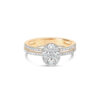 Deana Split Shank Pave Diamond Engagement Ring - Large