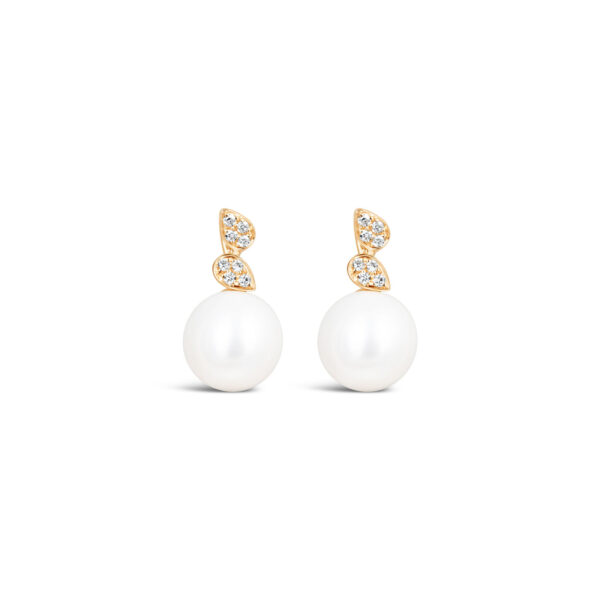 Dew Drop Pearl Diamonds Earrings