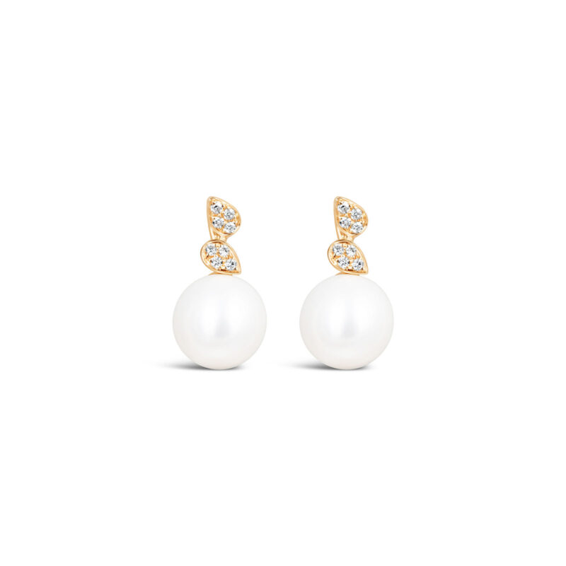 Dew Drop Pearl Diamonds Earrings