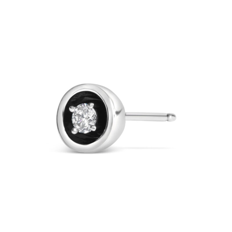 Diamond with Enamel Single Stud
