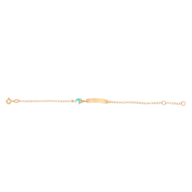 Dolphin Name Plate Bracelet (Children)