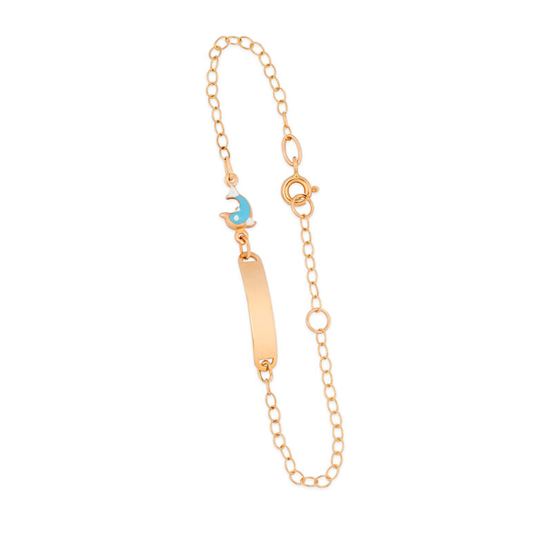 Dolphin Name Plate Bracelet (Children)