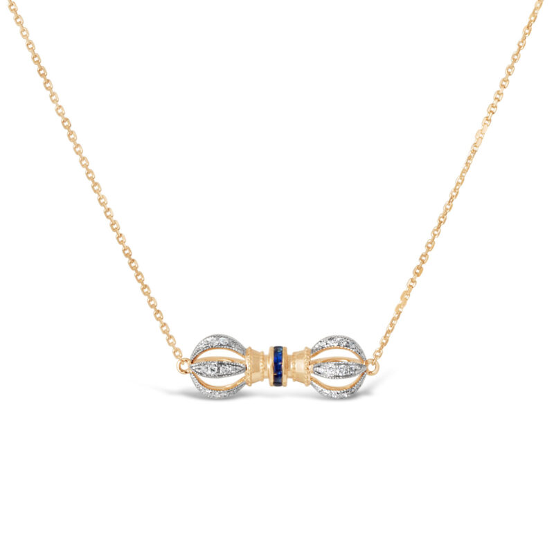 Dols Blue Sapphire Vajra Necklace