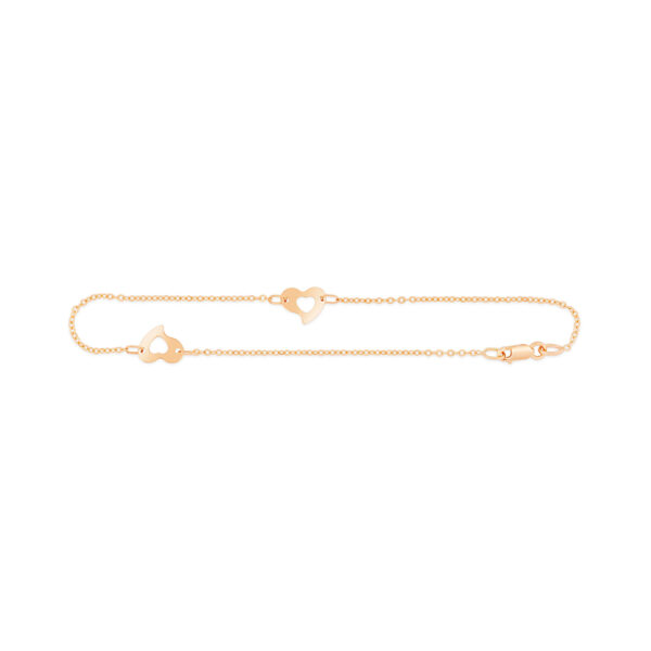 Double Heart Anklet