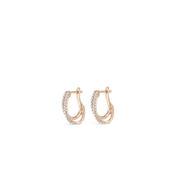 Double Pave Diamond Single Hoop