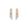 Double Pave Diamond Single Hoop