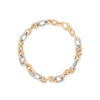 Double Tone Chunky Chain Bracelet