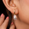 Edison Pearl Drop Earrings / Drop Shape