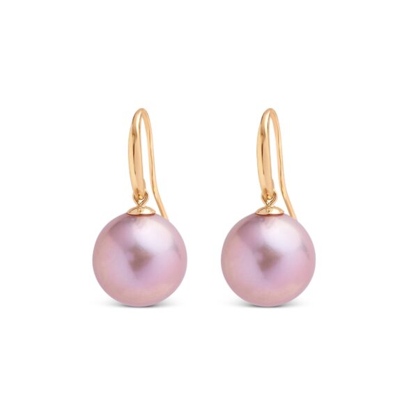 Edison Pearl Drop Earrings / Round Shape