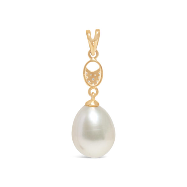 Emi Pearl & Diamond Pendant