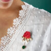 Enchanting Laligurans Brooch (Red/Gold)