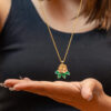 Enchanting Laligurans Pendant (Gold/Green)