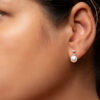 Eternity Pearl and Diamond Earrings
