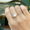 Eternity Pearl and Diamond Ring