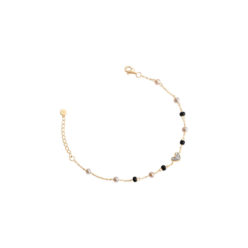 Everlasting Love Bracelets with Black Beads (Children)