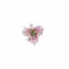 Exquisite Silver Sapphire Emerald Flower Enhancer