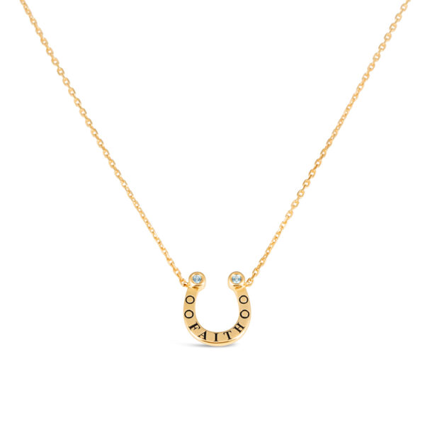 Faith Horseshoe Necklace