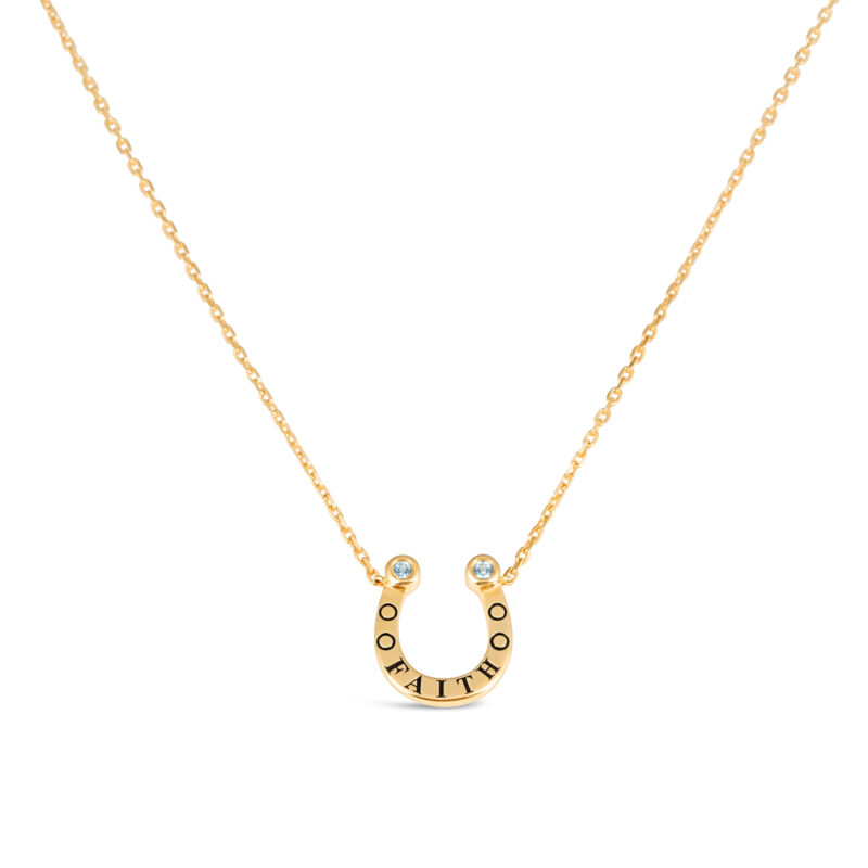 Faith Horseshoe Necklace