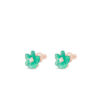 Flower Green Ear Studs