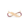 Forever Love Infinity Pink Sapphire Necklace