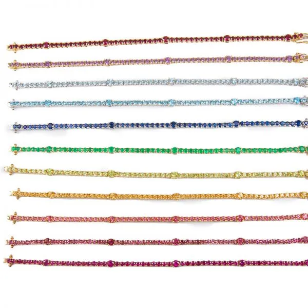 Garnet Tennis Bracelet/ January
