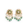 Afrin Long Earrings (Green Combination)