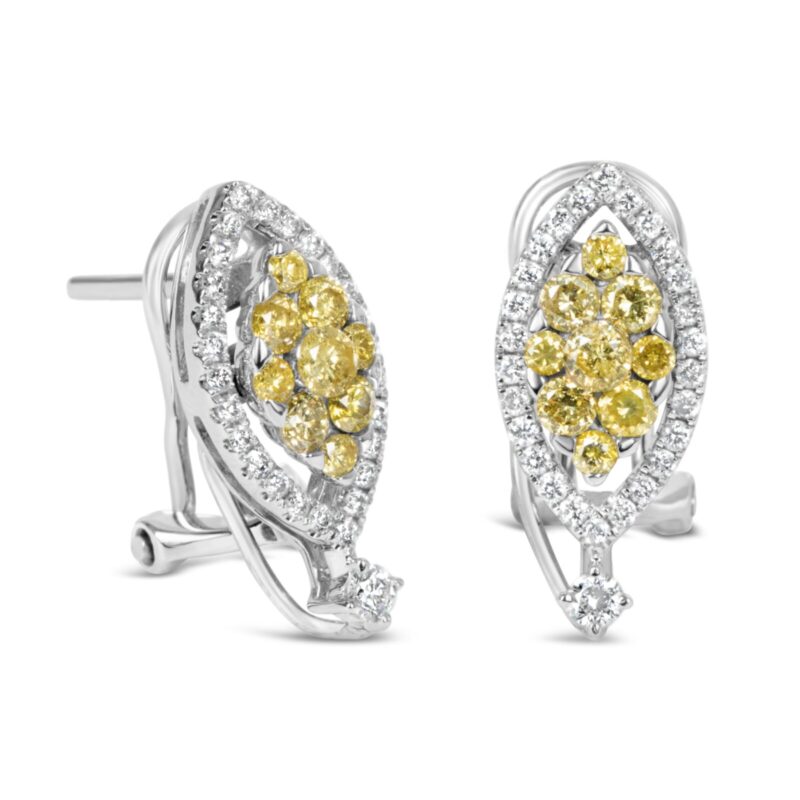 Glory Yellow Diamond Ear Studs