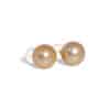 Golden South Sea Pearl Ear Studs