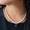 Heart Beat Charm / Pendant - Garnet
