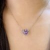 Heart Beat Necklace - Amethyst