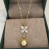 Kate Diamond and Golden Pearl Pendant