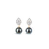 Ila Pearl and Diamond Earrings