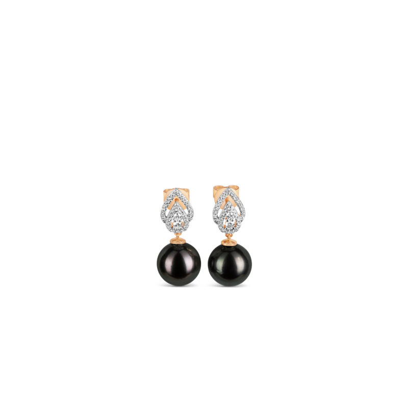 Ila Pearl and Diamond Earrings