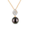 Ila Pearl and Diamond Necklace