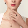 Ila Pearl and Diamond Ring