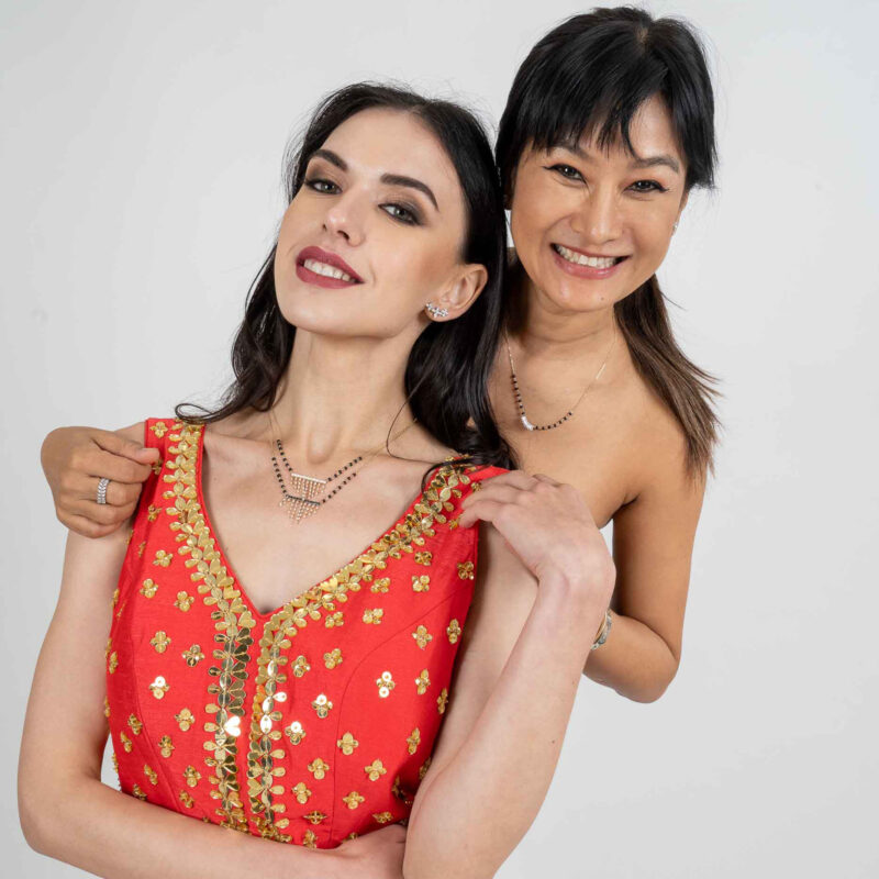 Jharana Black Diamond Mangalsutra
