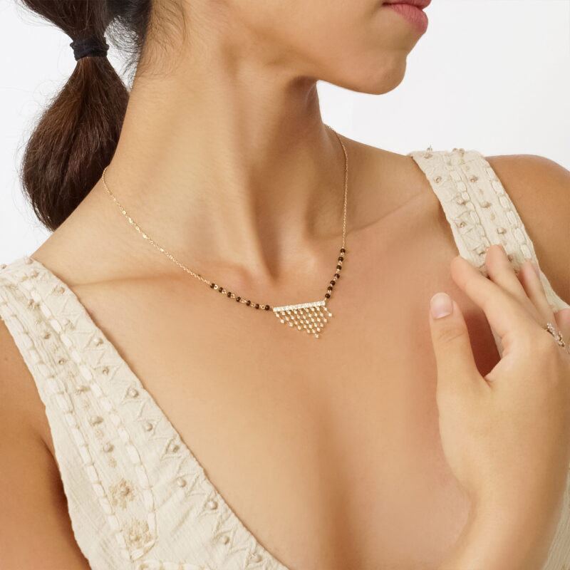 Jharana Full Diamond Mangalsutra