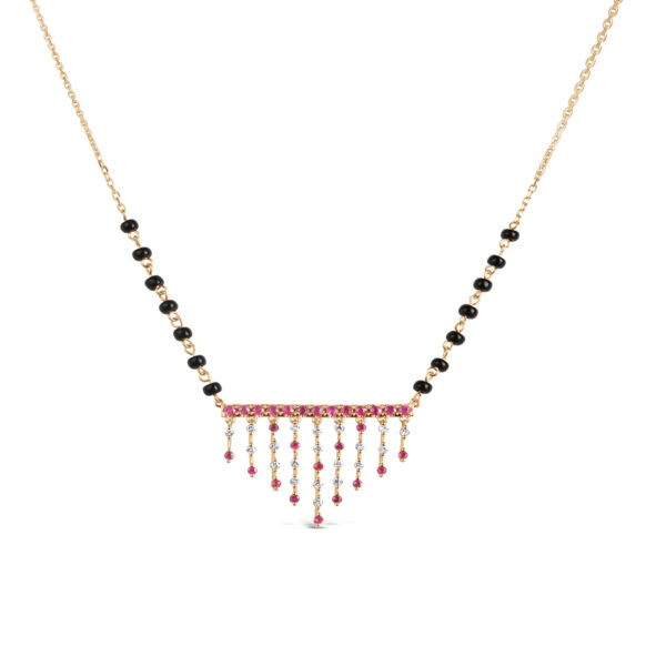Jharana Ruby & Diamond Mangalsutra