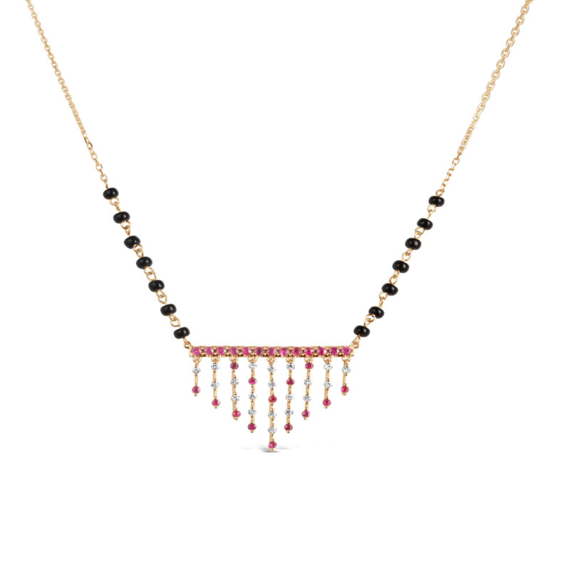 Jharana Ruby & Diamond Mangalsutra