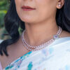 Julie Lavender Double Pearl Necklace