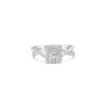 ⁠Jyo Illusion set Baguette Diamond with Halo Ring