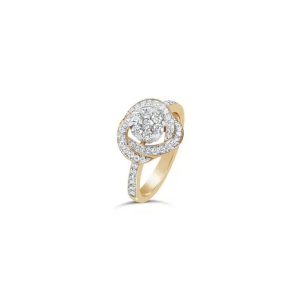 Kim Swirl Diamond Engagement Ring