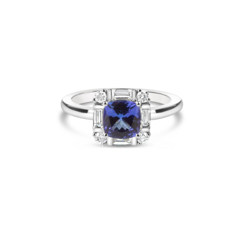 L'amour Tanzanite Diamond Ring