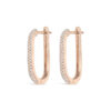 Large U Pave Diamond Single Stud