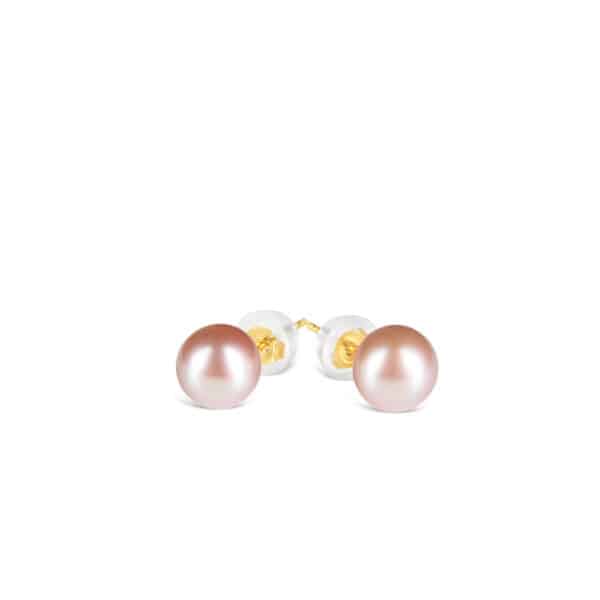 Edison Lavender Pearl Ear studs/ Premium